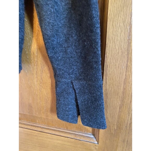 Brochu Walker Wool/Cashmere Sweater Removable Collar Charcoal Gray Women’s Sz XS - Picture 4 of 10
